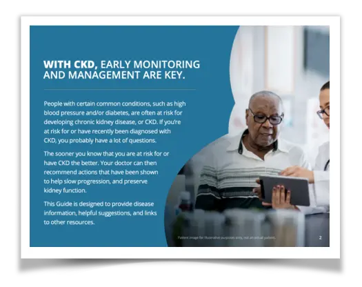 CKD Management Patient Counselling Resource